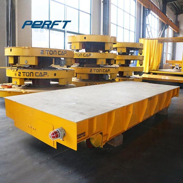 flexible battery operated transfer trolley for steel plant